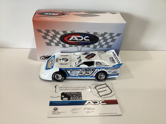 1/24 ADC Devin Moran #99 Millwood Plumbing 2026 Dirt Late Model