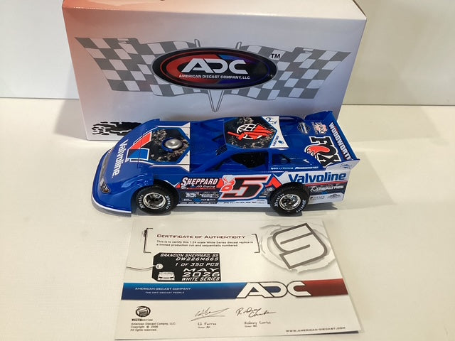 1/24 ADC Brandon Sheppard #B5 Valvoline 2026 Dirt Late Model