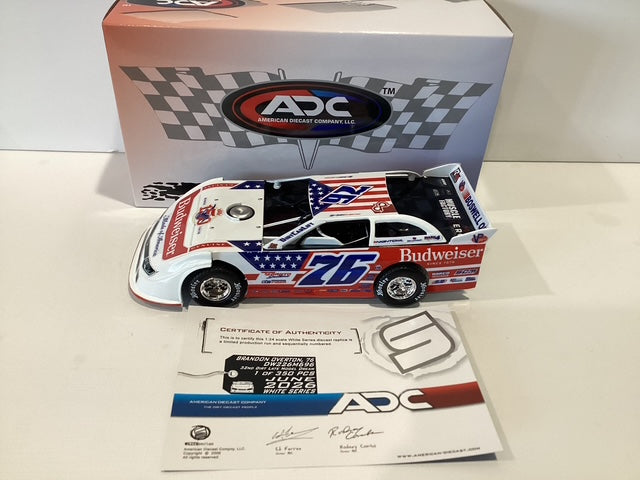 1/24 ADC Brandon Overton #76 Budweiser 2026 Dirt Late Model
