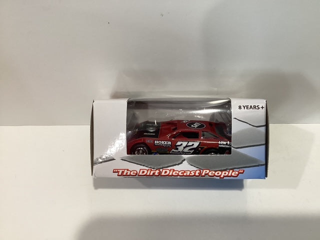 1/64 ADC Bobby Pierce #32 Hoker Trucking Low Voltage Solutions 2024 Dirt Late Model