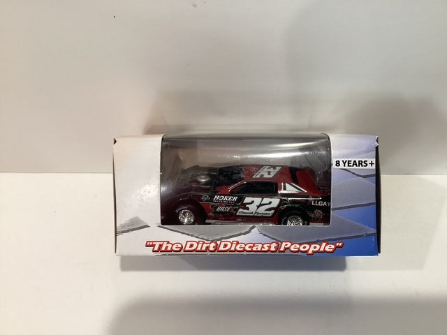 1/64 ADC Bobby Pierce #32 Hoker Trucking Allgayer 2021 Dirt Late Model