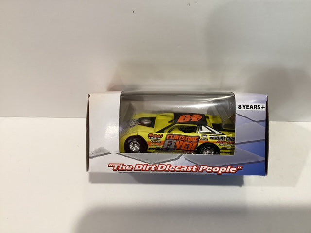 1/64 ADC Jonathon Davenport #49 Flintstone Flyer 2017 Dirt Late Model