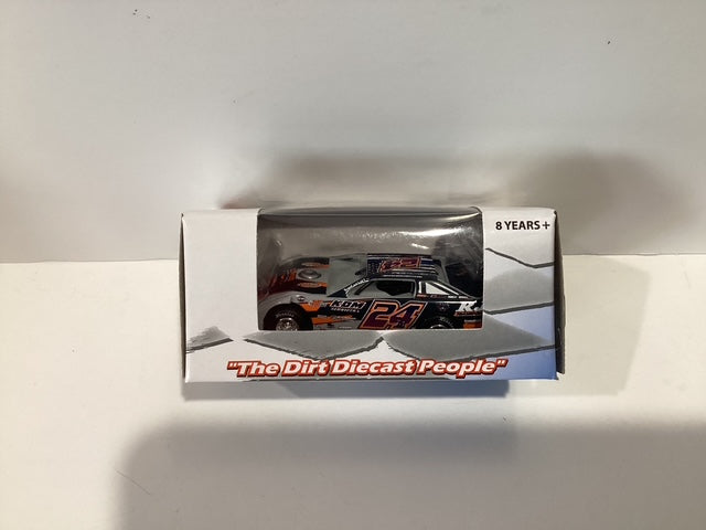 1/64 ADC Ryan Unzicker #24 KDM RJR Transportation 2023 Dirt Late Model
