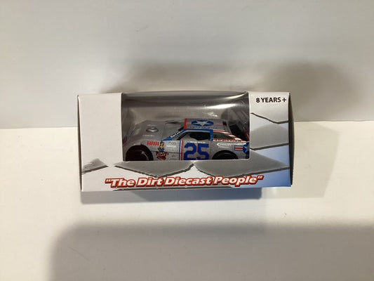 1/64 Jason Feger #25 Titan Industries Freedom Fighter 2024 Dirt Late Model