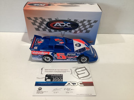 1/24 ADC Brandon Sheppard #B5 Valvoline 2025 Dirt Late Model
