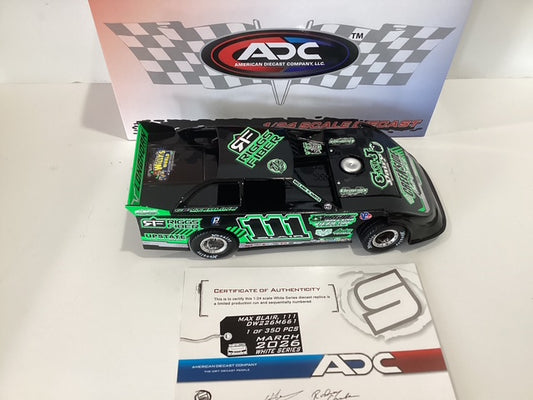 1/24 ADC Max Blair #111 Riggs Fiber Longhorn 2026 Dirt Late Model