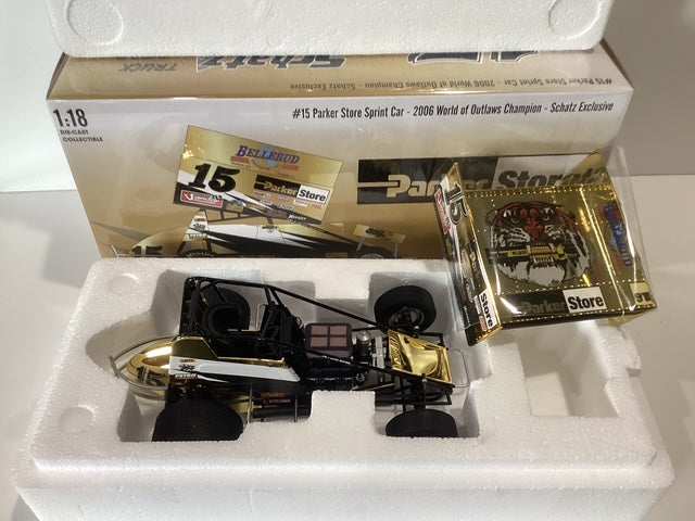 Acme 1/18 2006 Donny Schatz #15 Parker Store Gold Sprint Car WoO Champion