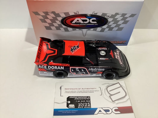 2026 ADC 1/24 #49 Jonathan Davenport Ace Doran Nutrien Ag Solutions Dirt Late Model