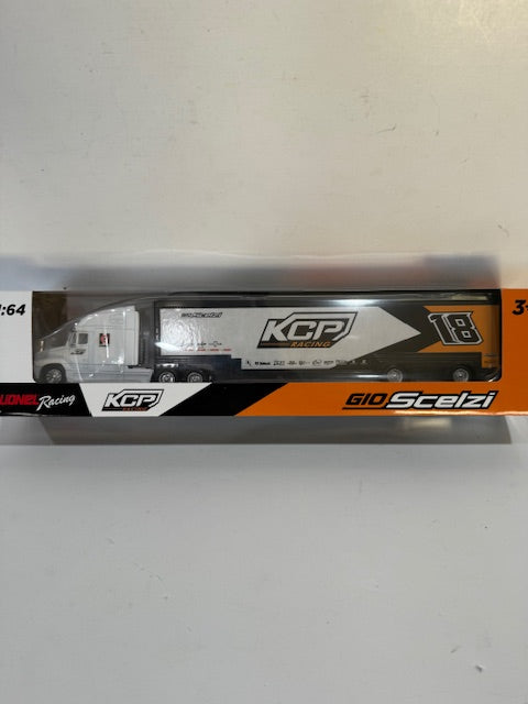 1/64 Lionel 2024 #18 Gio Scelzi KCP Racing WoO Sprint Car Hauler