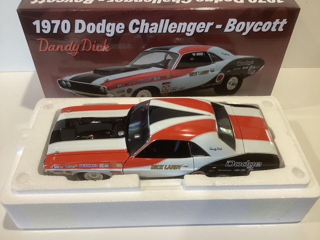 Acme 1/18 Dick Landy 1970 Dodge Challenger-Boycott