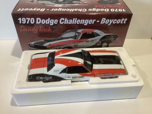 Acme 1/18 Dick Landy 1970 Dodge Challenger-Boycott