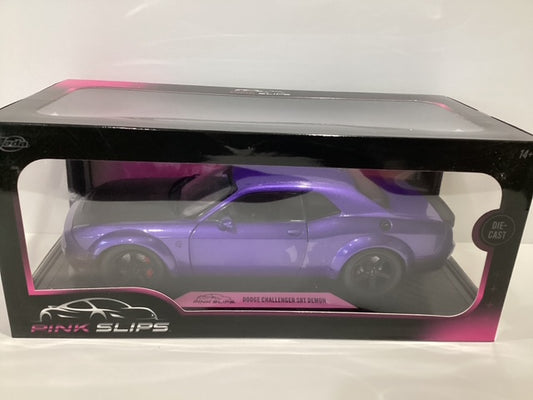 Jada Pink Slips 1/18 Metallic Purple Dodge Challenger SRT Dodge Demon